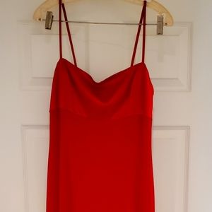 VA VA VA voom! Red formal column gown
